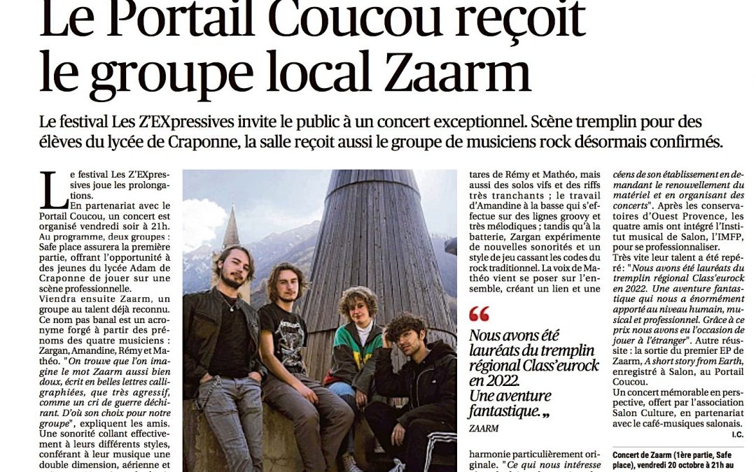 Z’EXPRESSIVES 2023 Dans le Journal